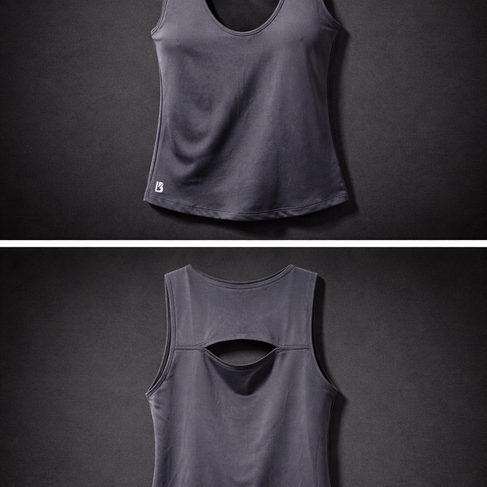 BuffBunny Charcoal Gray Tank Top
